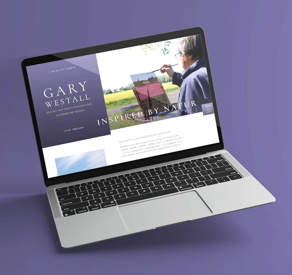 Referenzbild GaryWestall - Leistung Webdesign