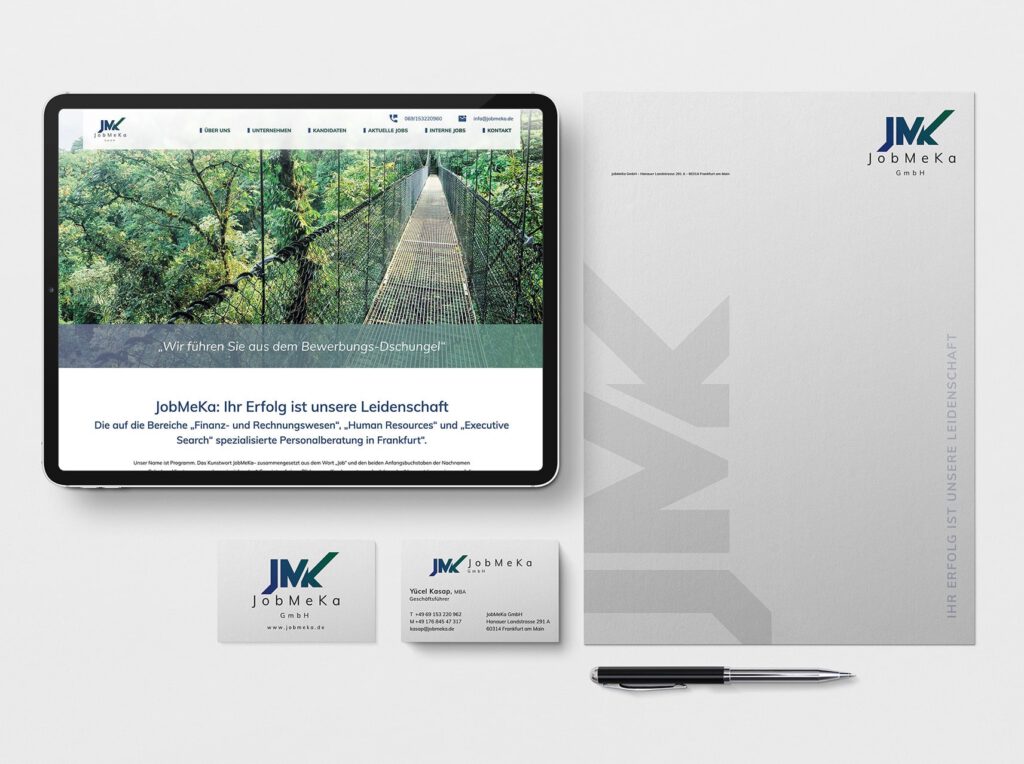 Referenzbild JobMeka GmbH - Leistung Webdesign