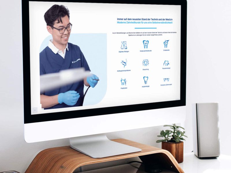 Referenzbild Praxis Dr. Späth & Dr. Soekamto - Leistung Webdesign